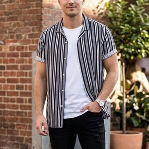 Denim & Flower Ricky Singh Vertical Striped Shirt